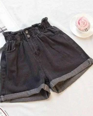 Pankh Soily High Waist Denim Shorts