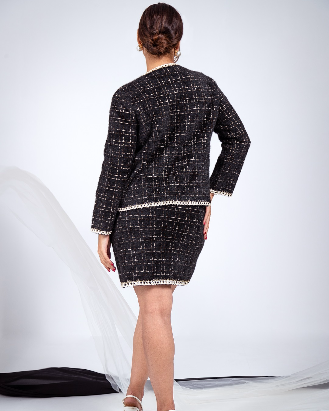 Pankh Jubilant Soft Wool Blazer & Skirt Set