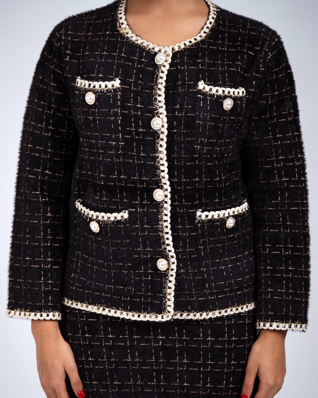 Pankh Jubilant Soft Wool Blazer & Skirt Set