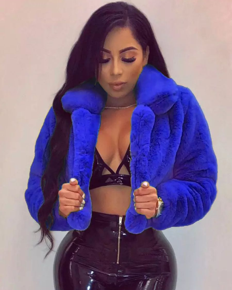 Zuya cropped fur coat