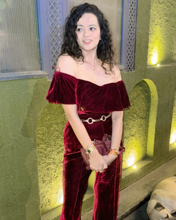 LOTTIE OFF SHOULDER VELVET JUMPSUIT