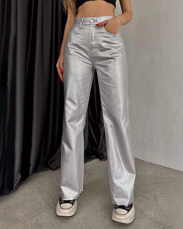 Pankh Almer Metallic High Waist Pant