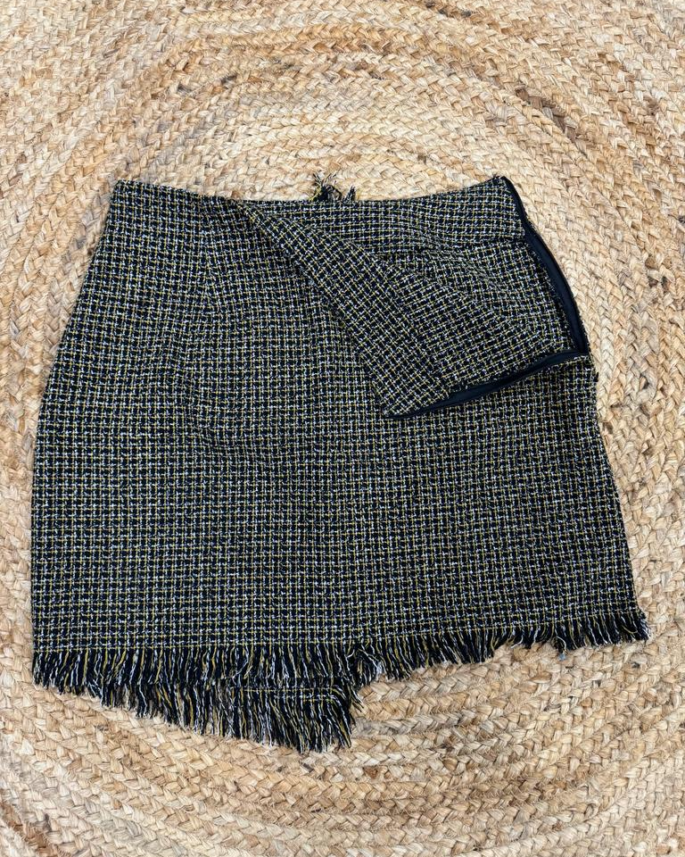 Pankh Daena Tweed Skirt