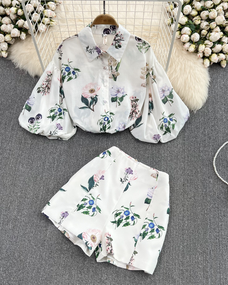 Pankh Jae Linen Blend Floral Printed Coord