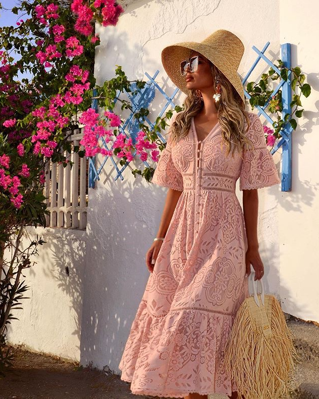 Skye lace maxi