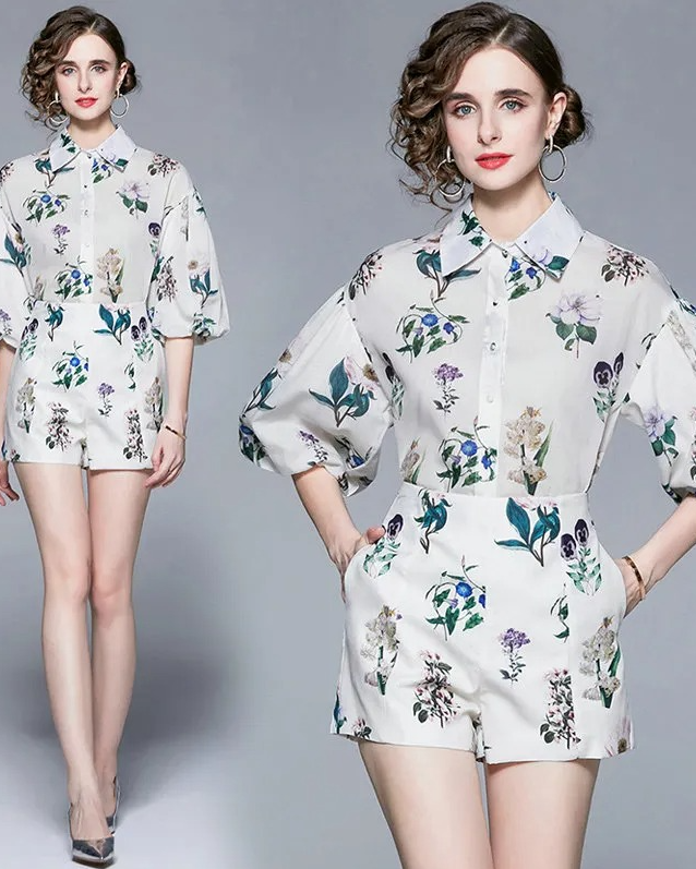 Pankh Jae Linen Blend Floral Printed Coord