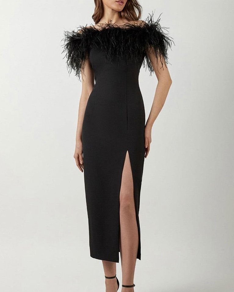 Pankh Vivy Feather Party Dress