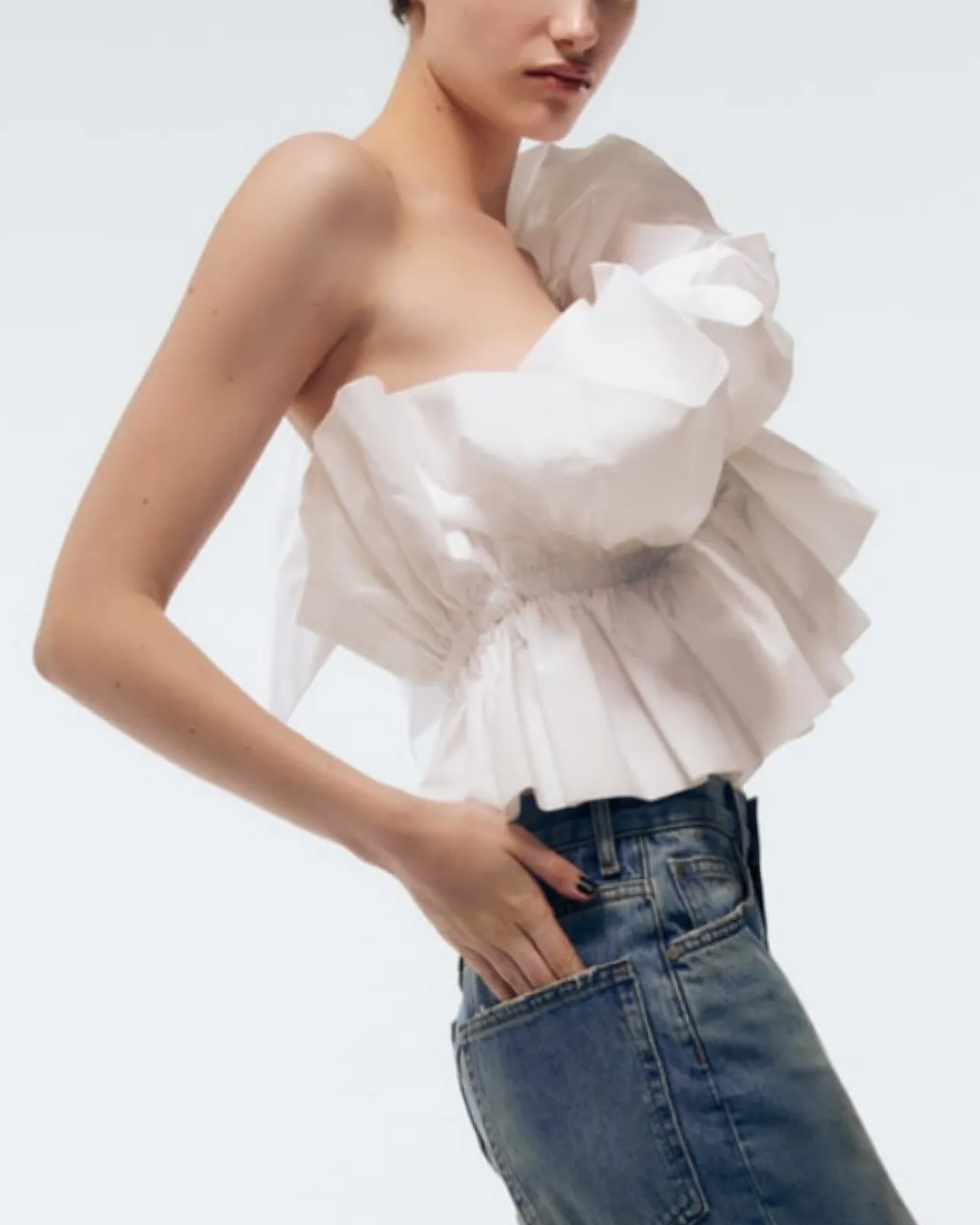 Pankh James One Off Shoulder Top