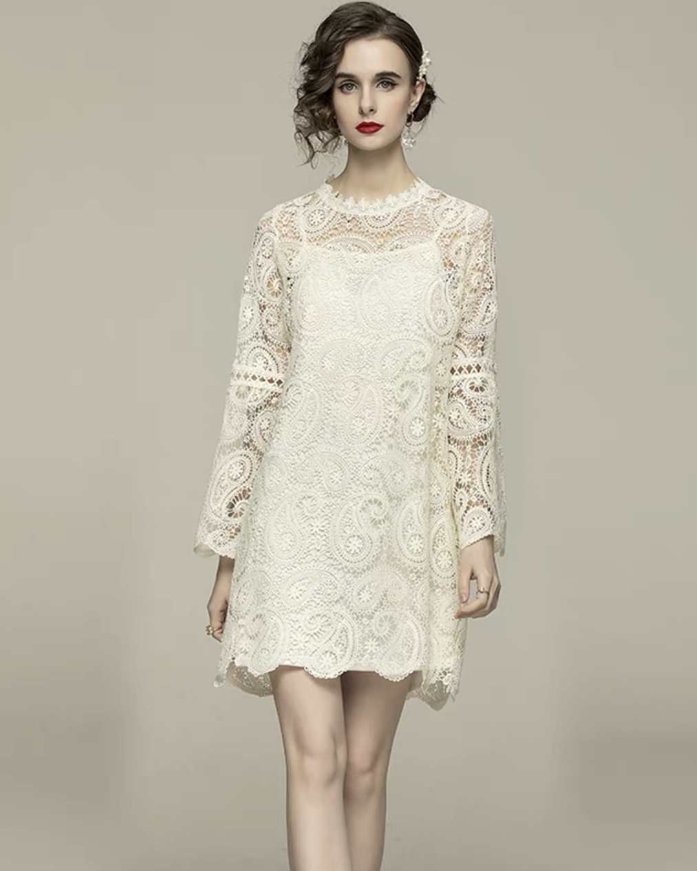 Sheido Crochet lace dress