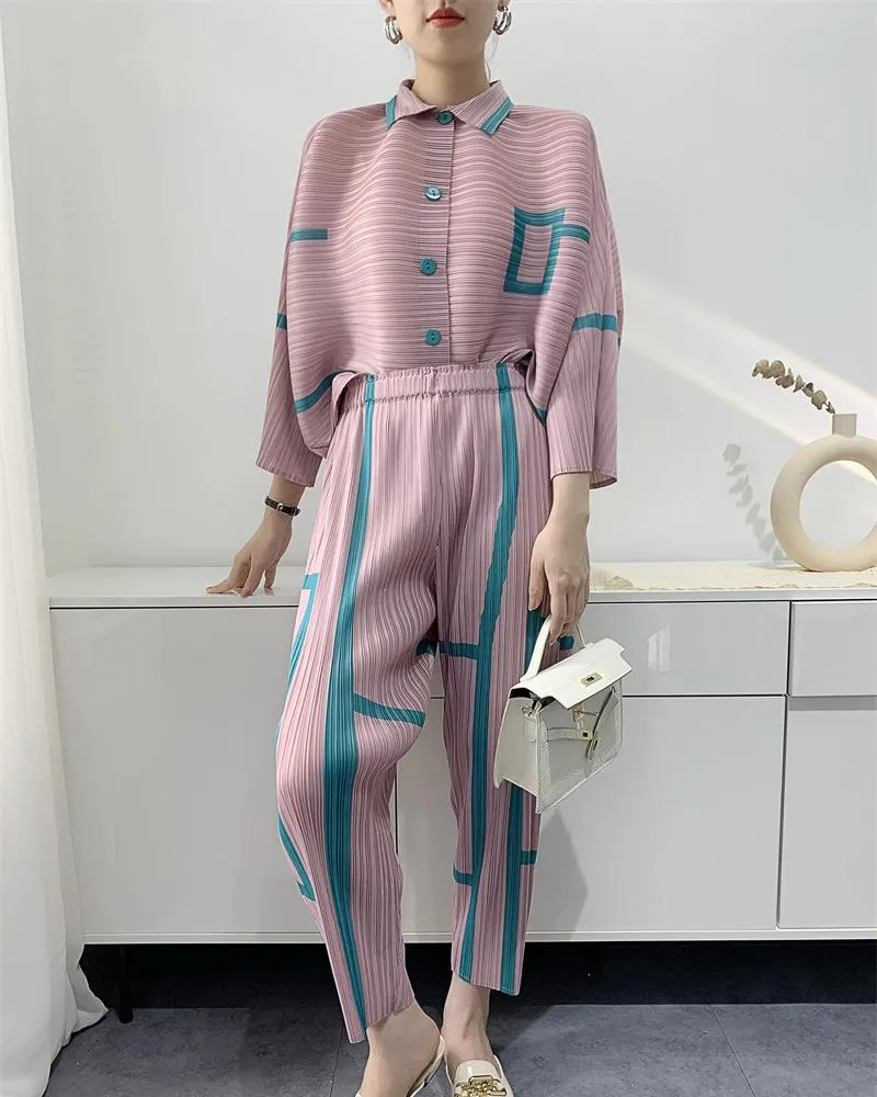 Miyake Pleated Coord Set