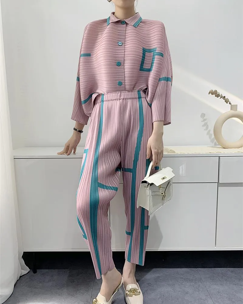 Miyake Pleated Coord Set