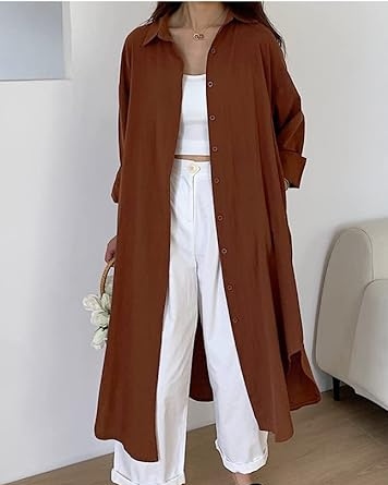 Myla Cotton Loose Style Long Shirt