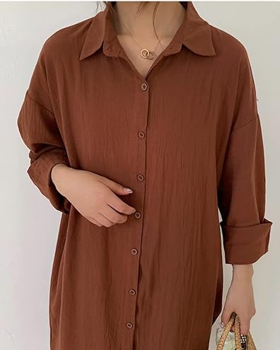 Myla Cotton Loose Style Long Shirt