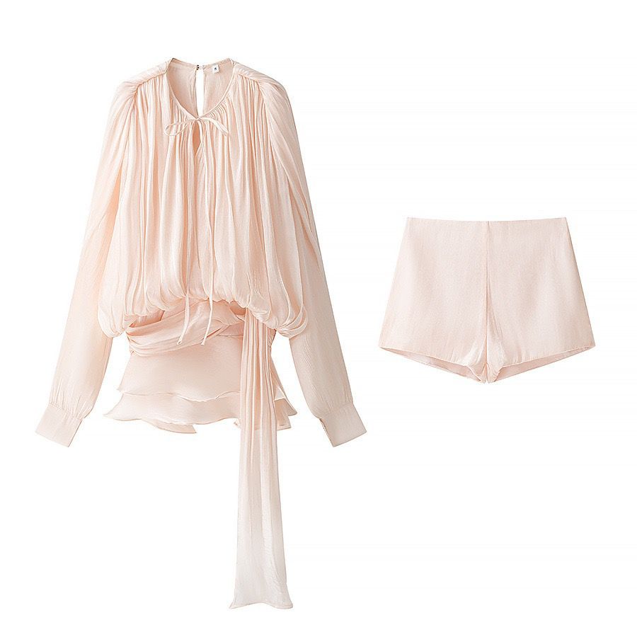 Pankh Josephine Shimmer Organza Dress with Shorts
