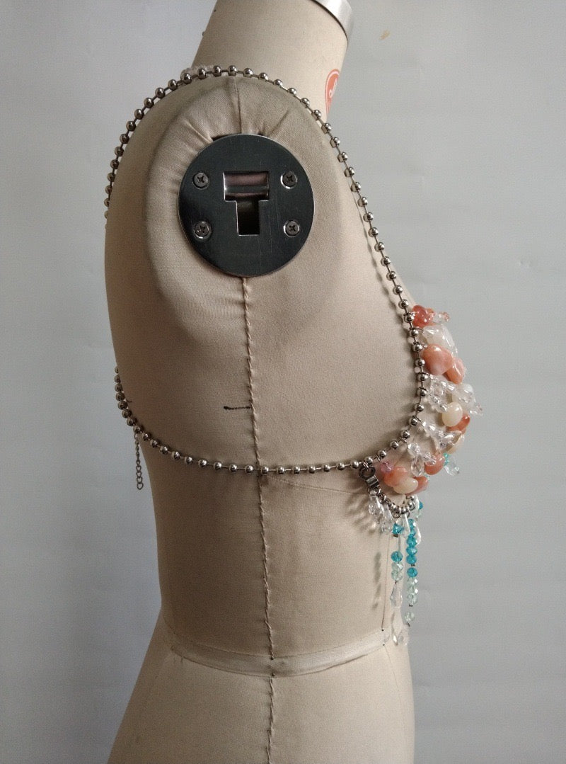 Pankh Rhoe Stone Beaded Bralette Top Accessories