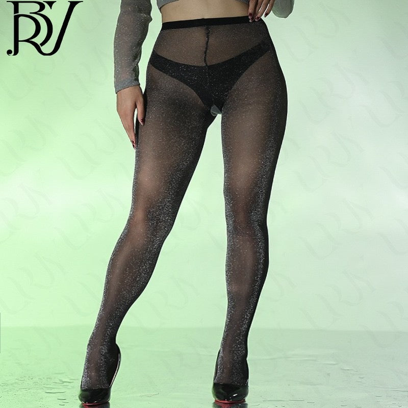 Pankh Zurik Shimmer Party Wear Stockings