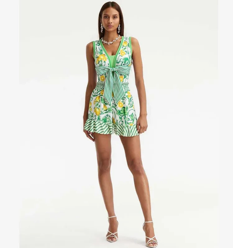 Pankh  Berry Monokini Bodysuit And Skirt Set