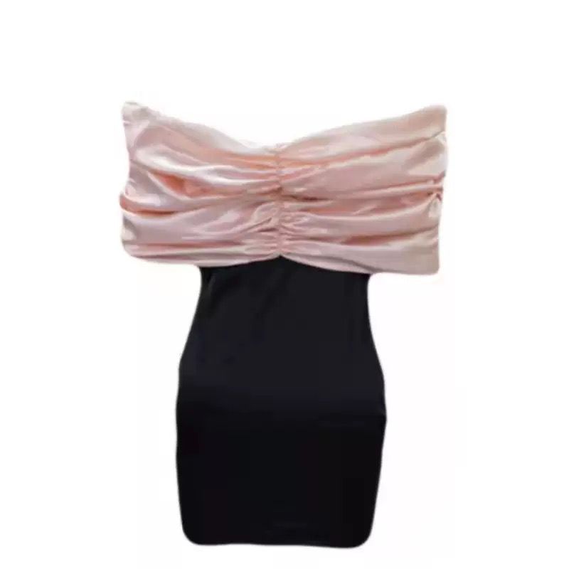 Pankh Anabell Off-Shoulder Bow Mini Velvet Dress