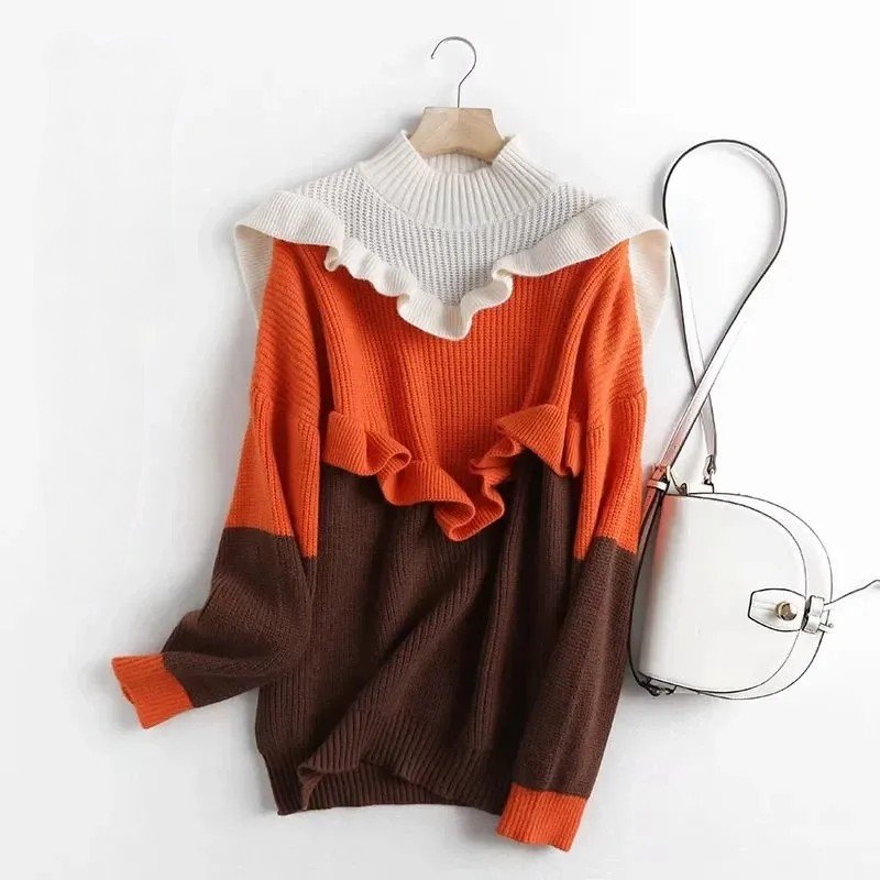 melow ruffle 3color sweater