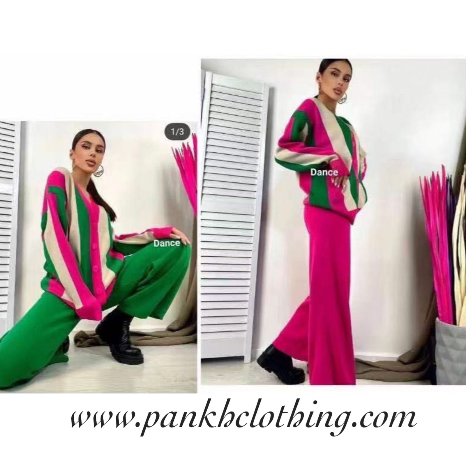 Pankh Dexter Multicolor Knit Coord