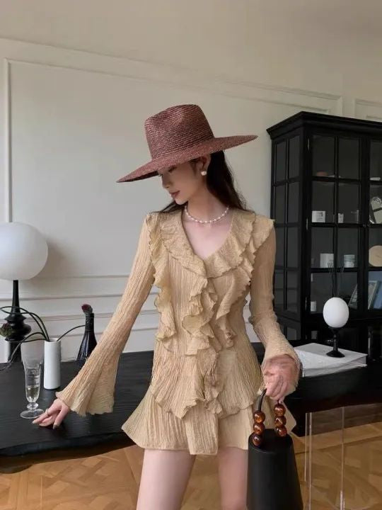 Pankh Bonita Princess Chiffon Ruffle Coord Set