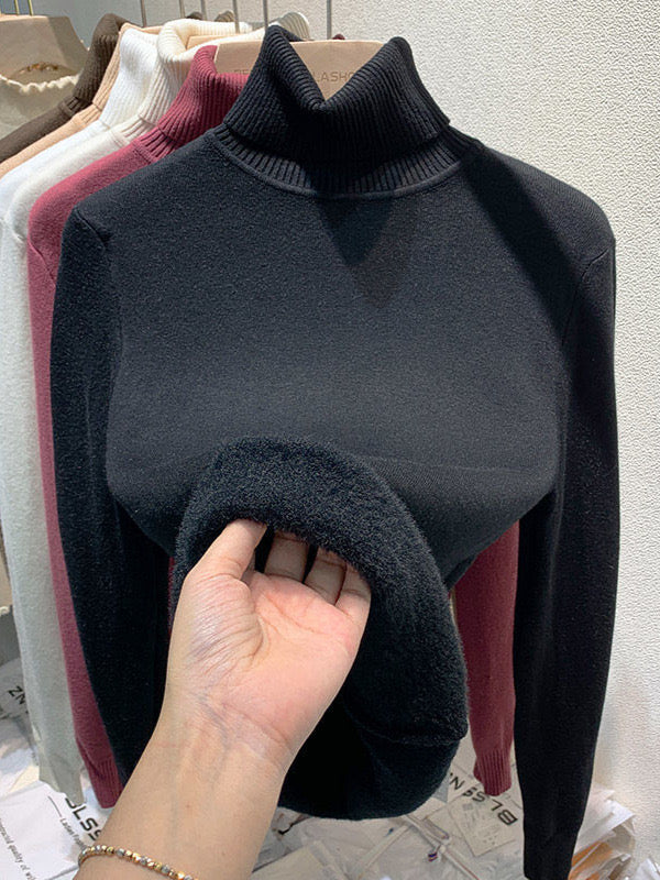 Pankh Loteto Luxe Fleece Lining Warm Winter Pullover Top