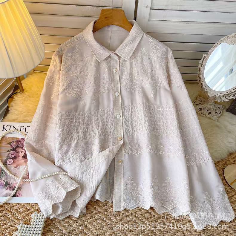 Pankh Neza Eembroidered Cotton Shirt