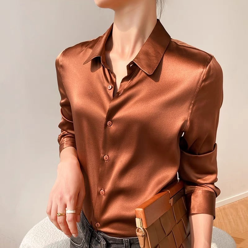Pankh Lark Satin Party Wear Shirt
