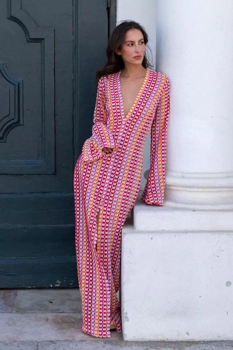 Pankh Evelyn Crochet Beach Wear Maxi Dress