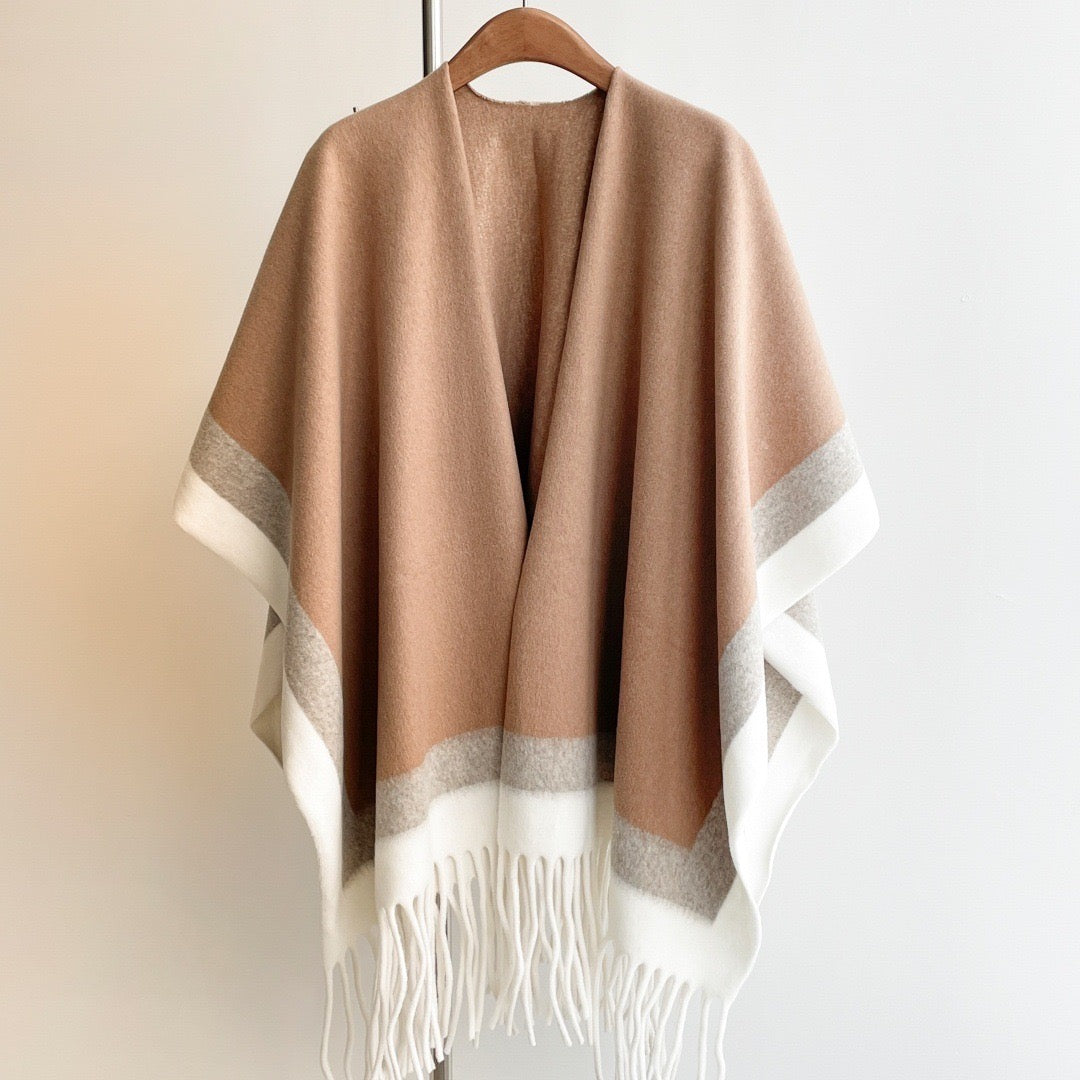 Pankh Zudie Woolen Cape Shawl
