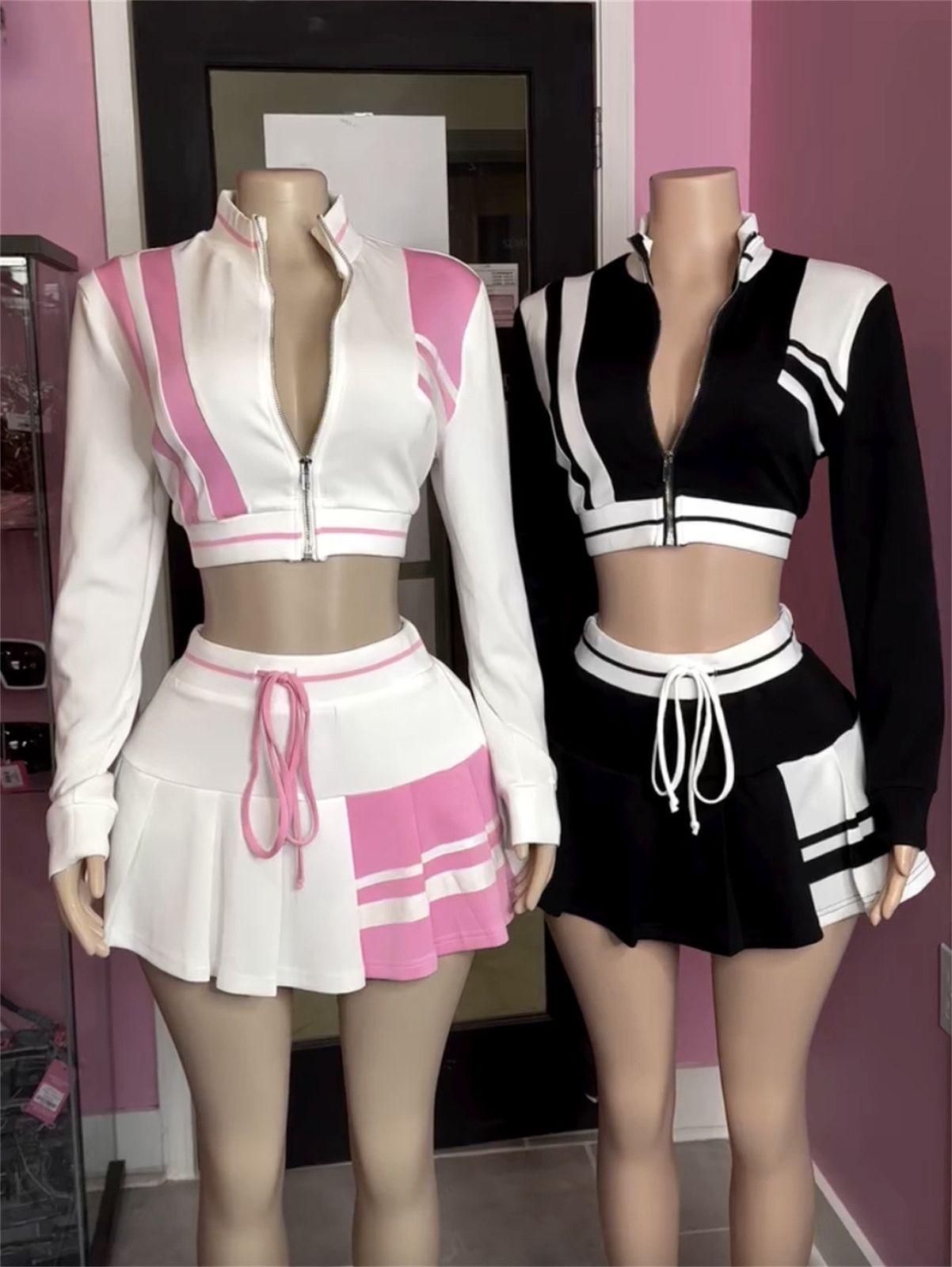 Pankh Minsa Color Block Sporty Two-Piece Set