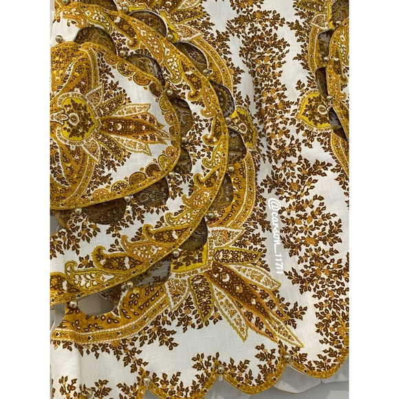 Pankh Kairo Printed Cut Out Floral Skirt