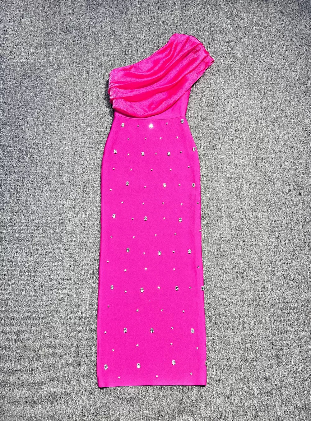 Pankh Kloe Stone Embellished Stone Work One Off Shoulder Maxi Dress