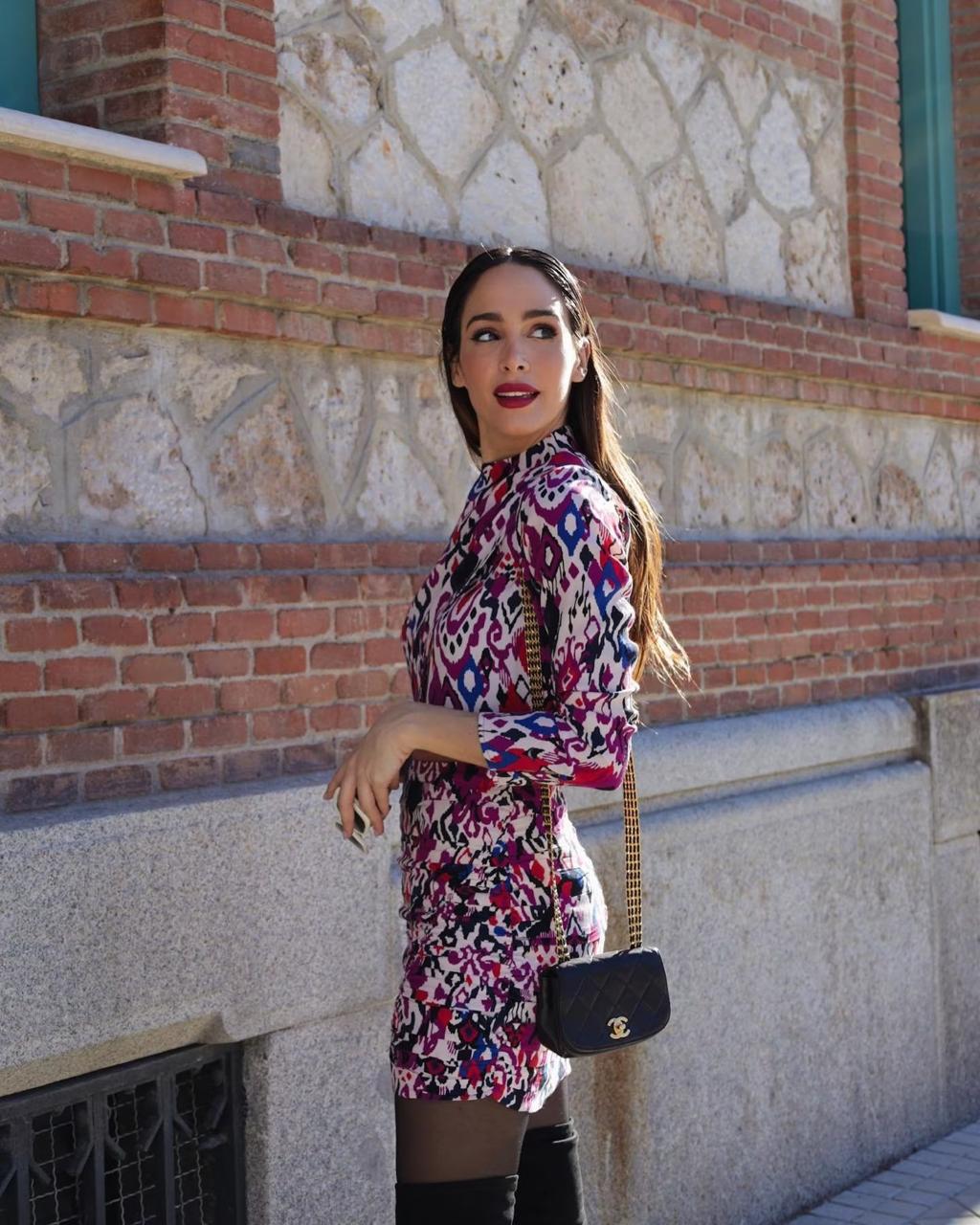 Pankh Ruby AbstractGeometric Printed Dress