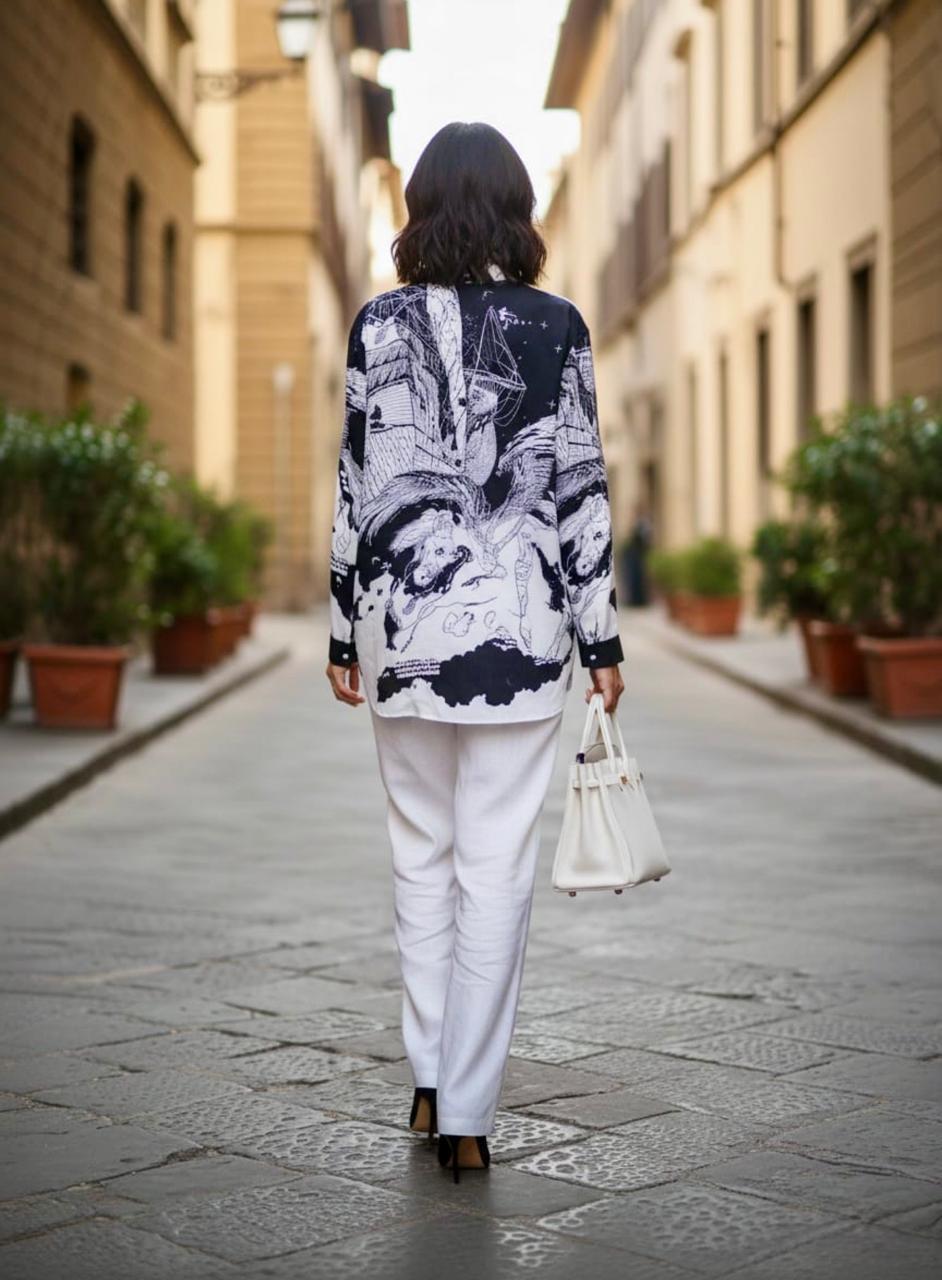 Pankh Fayra Graphic Print Shirt