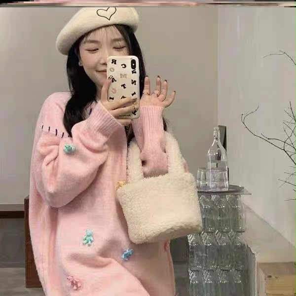 Pankh Hailee Bear Sweater