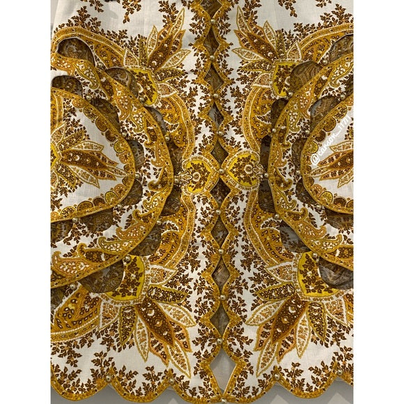 Pankh Kairo Printed Cut Out Floral Skirt