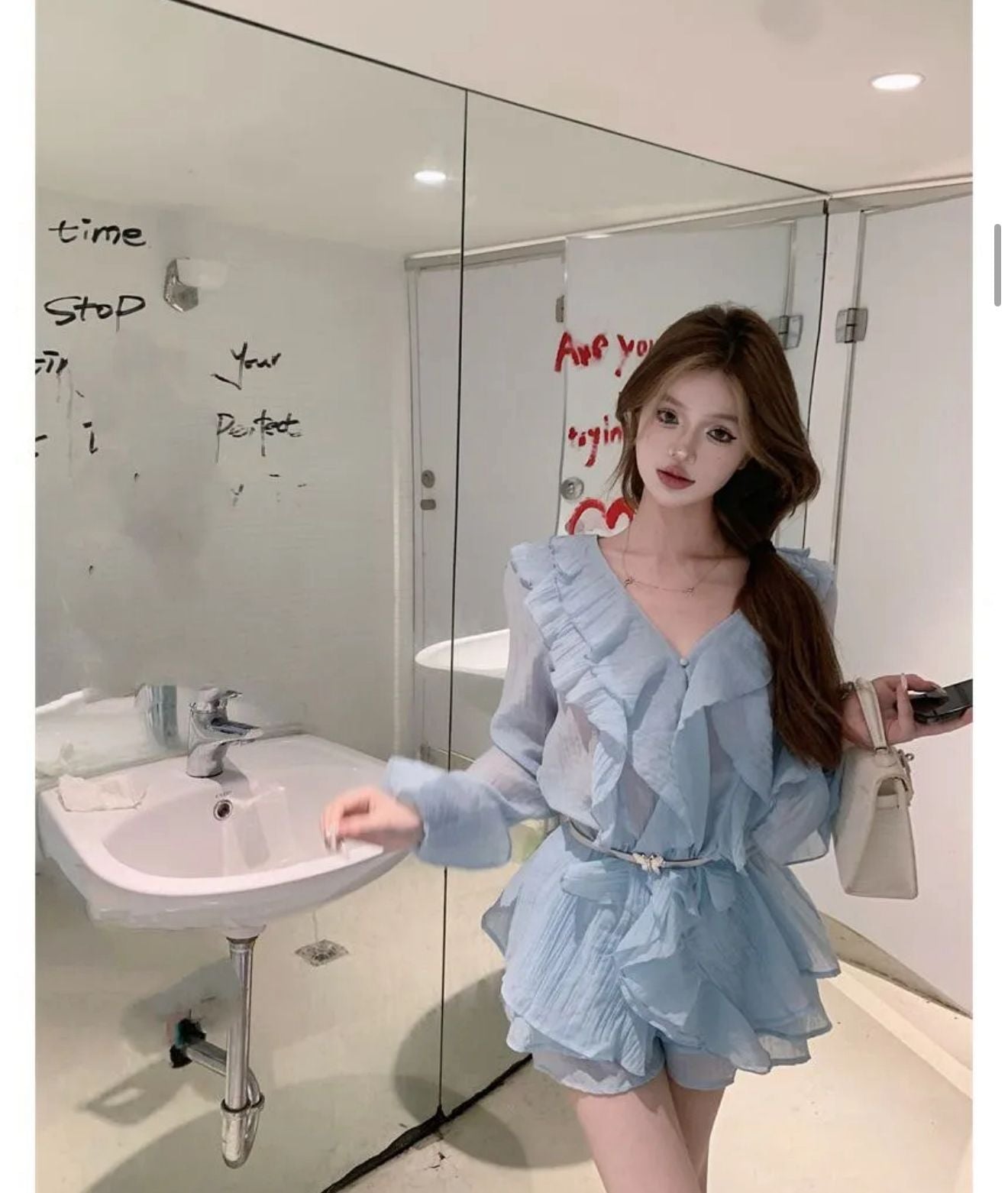 Pankh Bonita Princess Chiffon Ruffle Coord Set