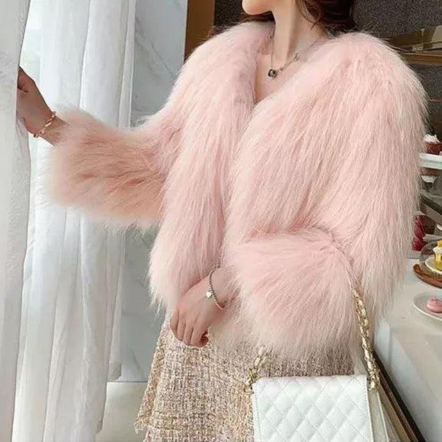 Pankh Gil Women Soft Fur Coat