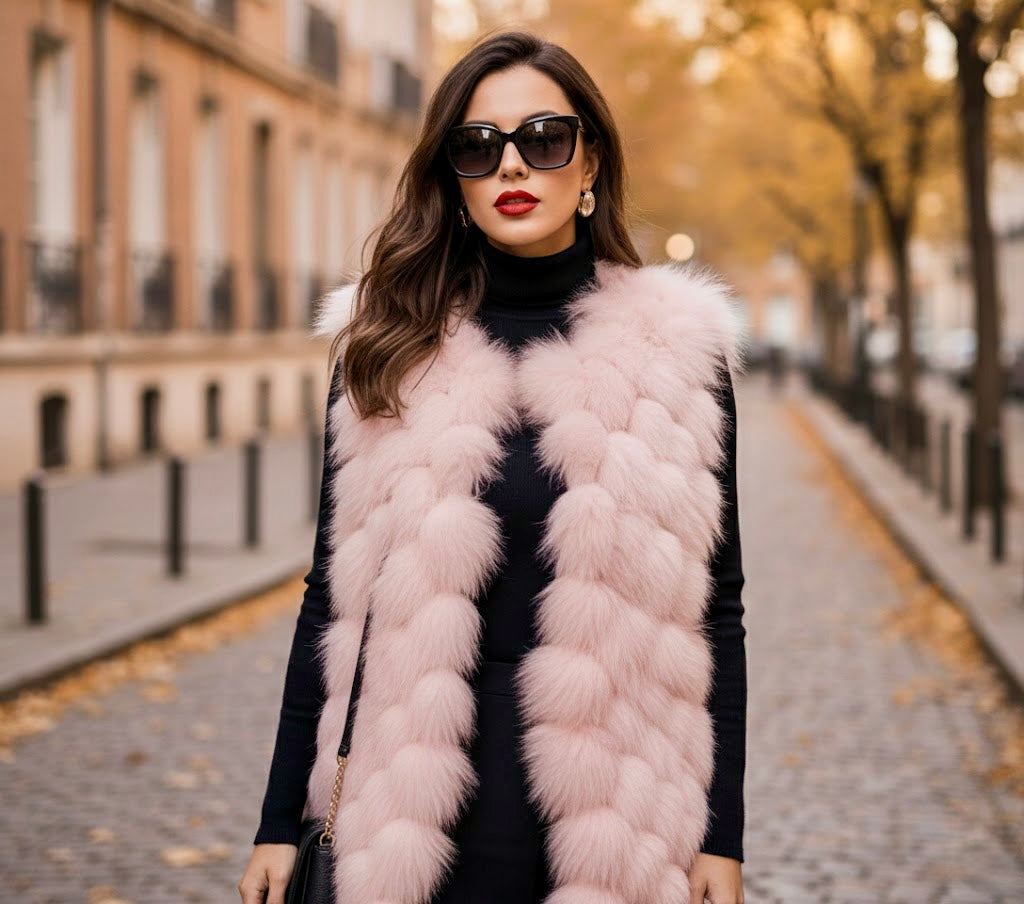 Pankh Allin Bubble Luxe Soft Fur Coat of
