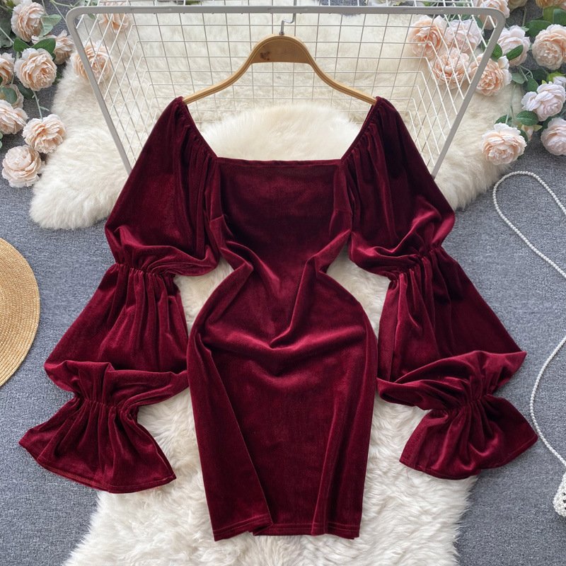 Pankh Nia Velvet Party Dress