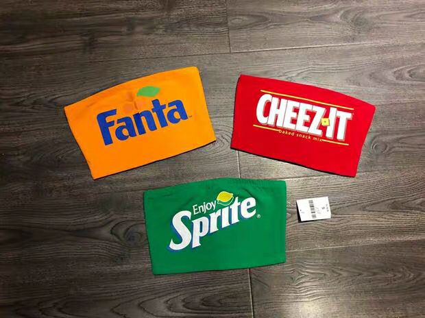 Pankh Graphic Logo Tube Top