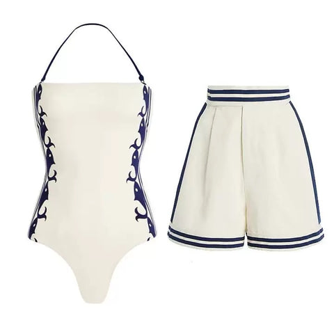 Grill Monokini and Shorts Set
