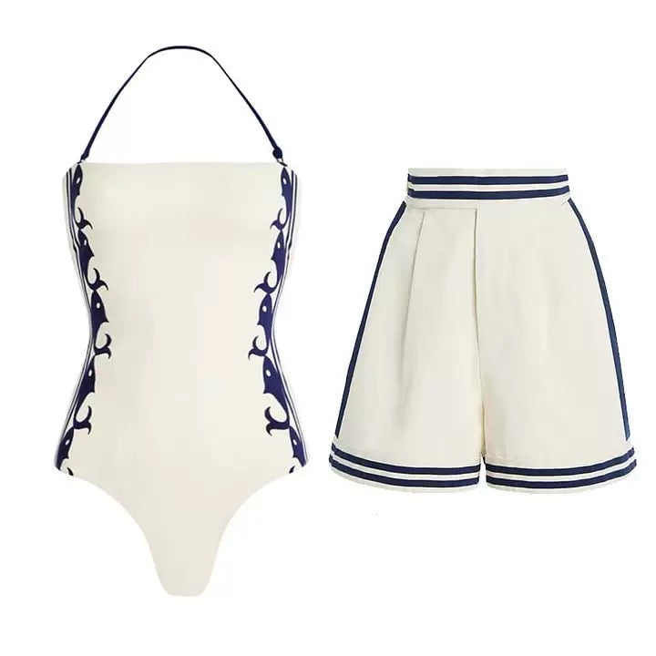 Grill Monokini and Shorts Set