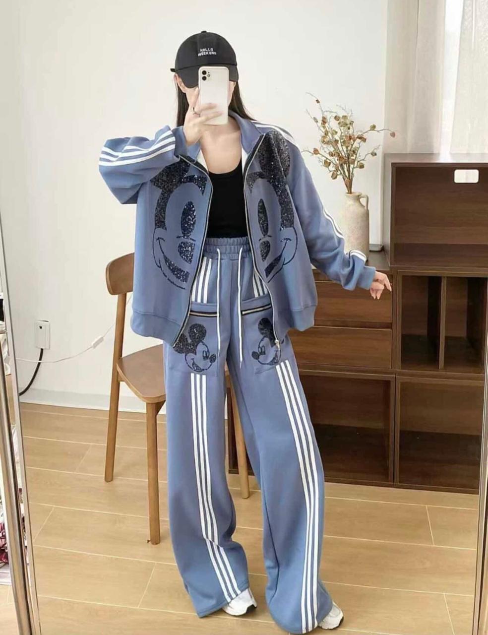 Pankh Zeliha Powder Blue Urban Disney Co-ord Set