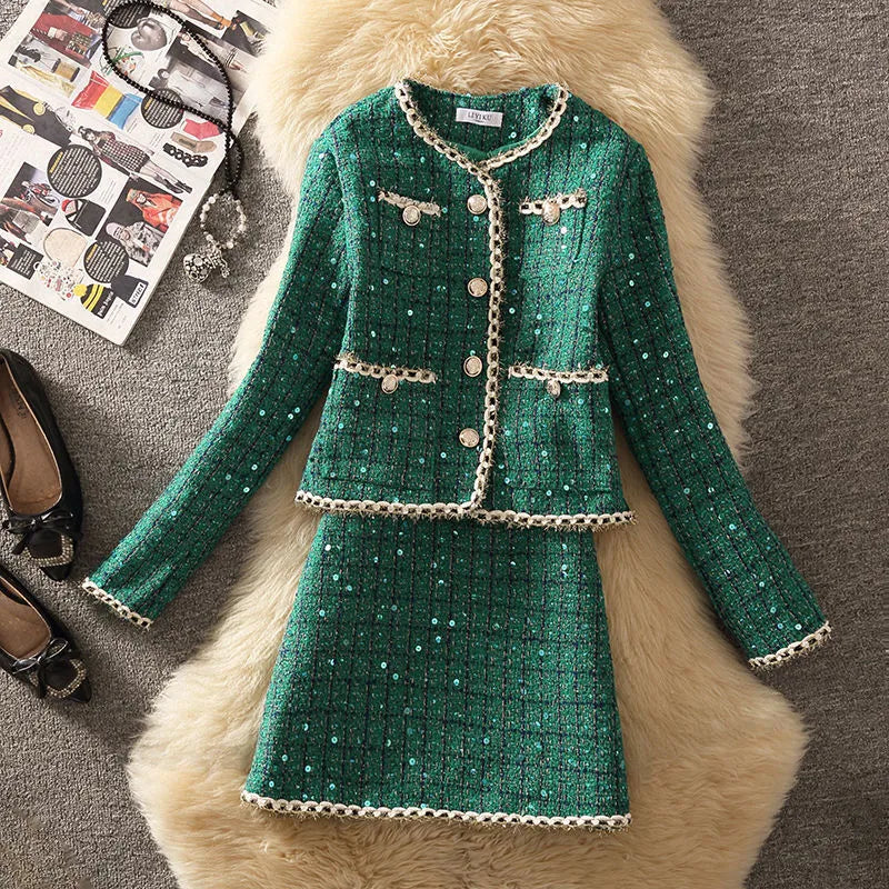 Rye Winter 3 piece Tweed Sequins set