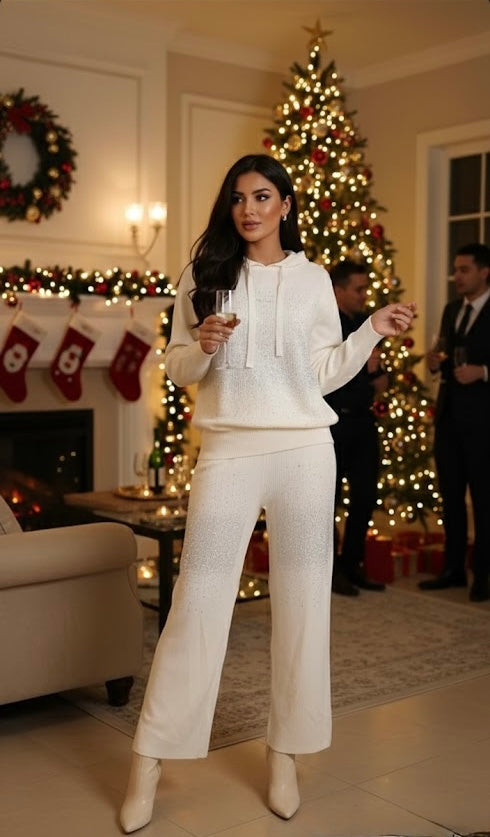 Pankh Akiro Stone Embellished Woolen Coord Set