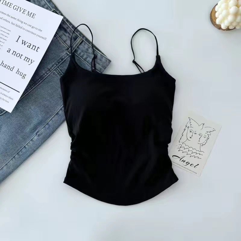 Pankh Izan Padded In built Bra Crop Tank Top