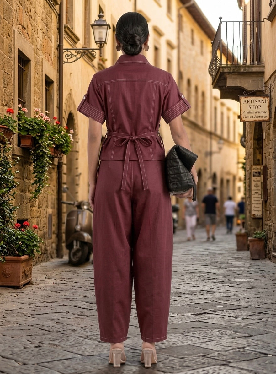 Elletra Designer Rice Stiching Formal Coord Set
