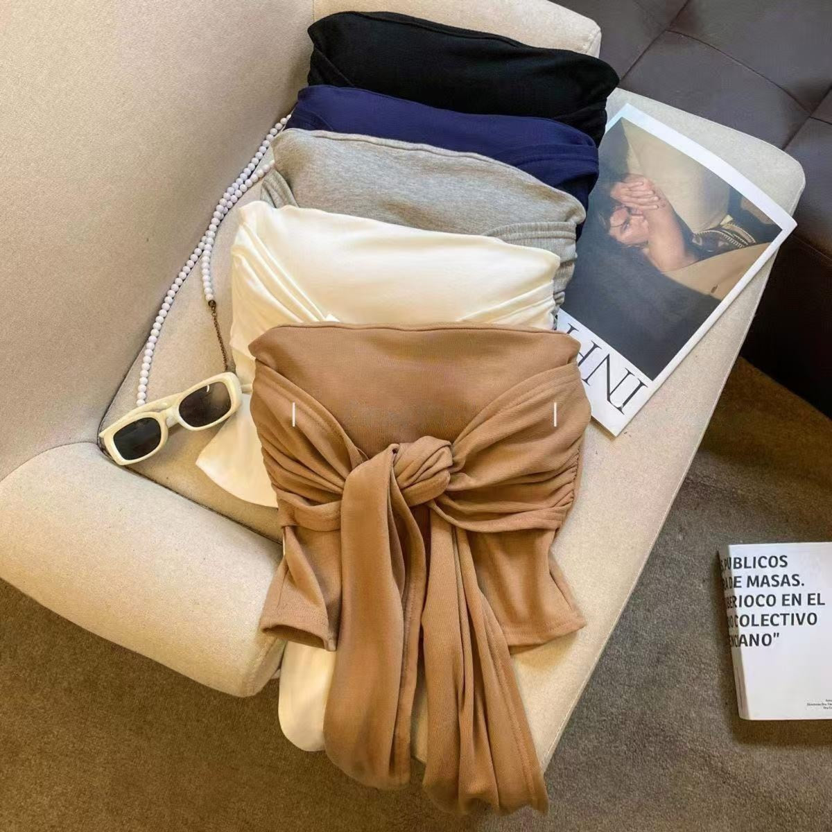 Pankh Vicenta Multi Style Wearable Wrap Inbuilt Bra Padded Top